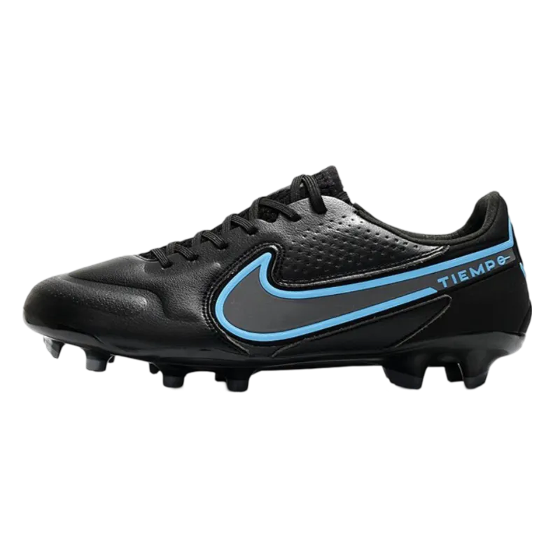 Nike Tiempo Legend 9 Elite FG Black Steel Grey - Goatkits Boots