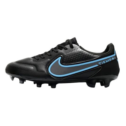 Nike Tiempo Legend 9 Elite FG Black Steel Grey - Goatkits Boots