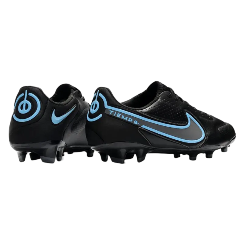 Nike Tiempo Legend 9 Elite FG Black Steel Grey - Goatkits Boots