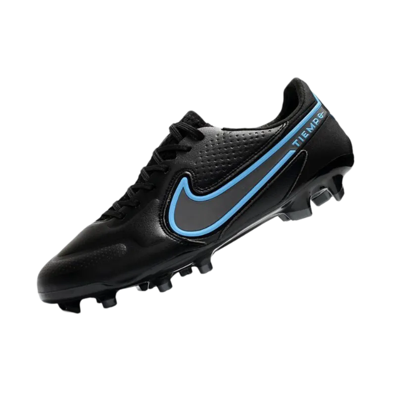 Nike Tiempo Legend 9 Elite FG Black Steel Grey - Goatkits Boots