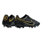 Nike Tiempo Legend 9 Elite FG Black Dark Grey Metallic Anthracite - Goatkits Boots