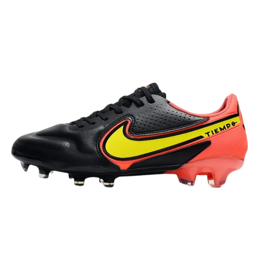 Nike Tiempo Legend 9 Elite FG Black Red Yellow - Goatkits Boots