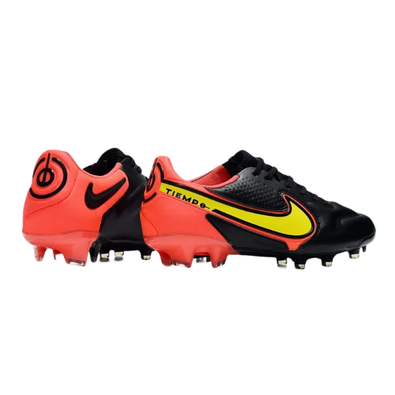 Nike Tiempo Legend 9 Elite FG Black Red Yellow - Goatkits Boots