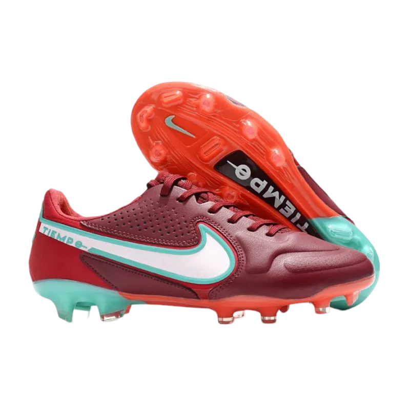 Nike Tiempo Legend 9 Elite FG Red White Hibiscus Mystique - Goatkits Boots