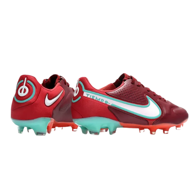 Nike Tiempo Legend 9 Elite FG Red White Hibiscus Mystique - Goatkits Boots