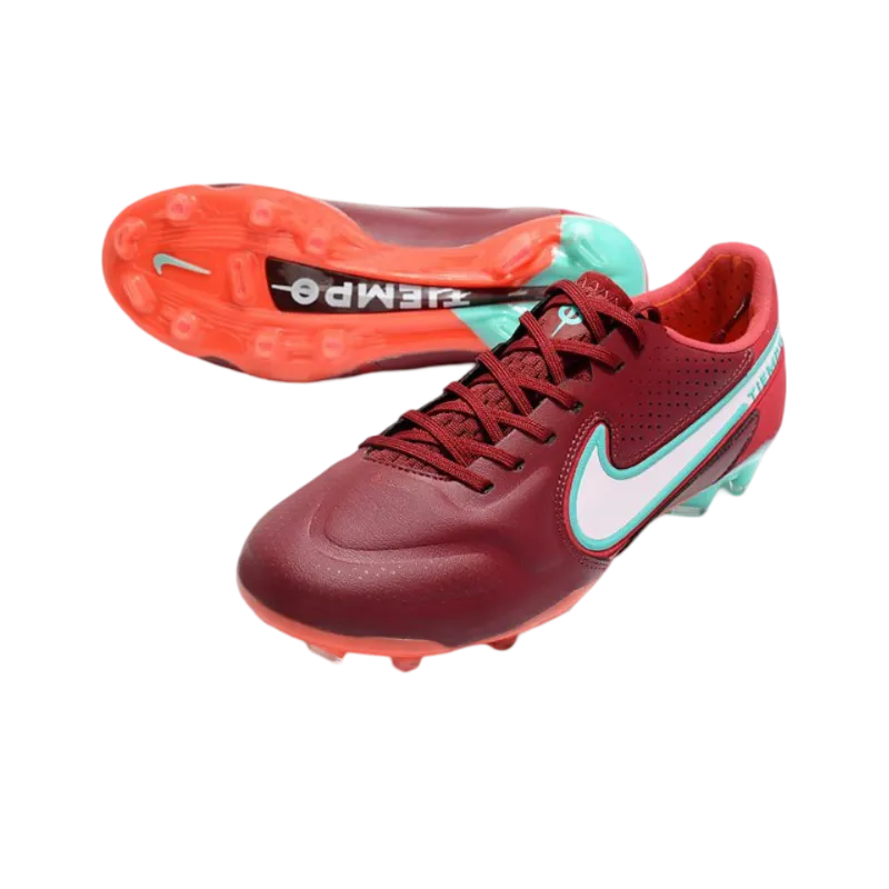 Nike Tiempo Legend 9 Elite FG Red White Hibiscus Mystique - Goatkits Boots