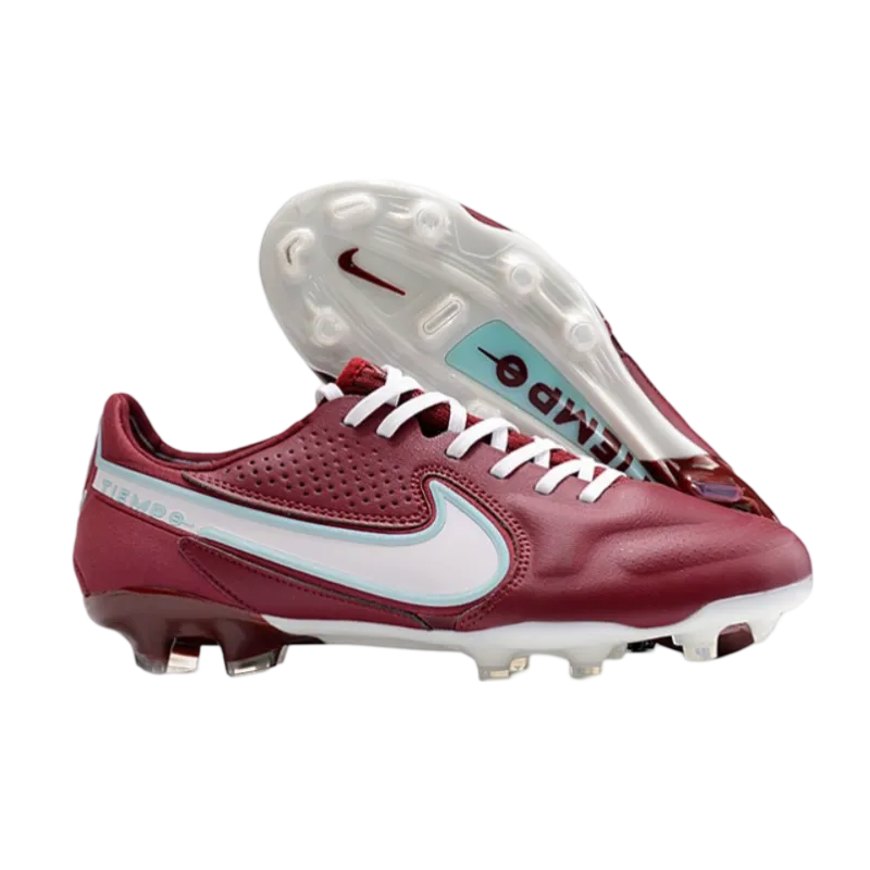 Nike Tiempo Legend 9 Elite FG Red White Hibiscus Mystique - Goatkits Boots