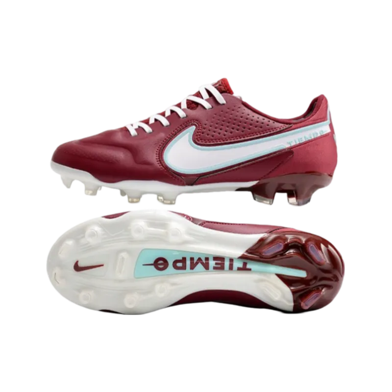 Nike Tiempo Legend 9 Elite FG Red White Hibiscus Mystique - Goatkits Boots